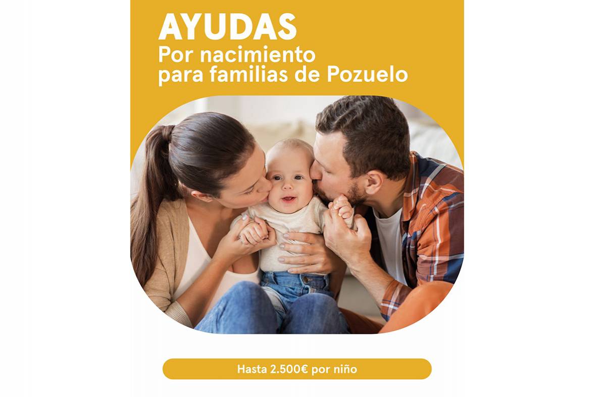 El plazo de solicitud para ayudas por nacimiento o adopción de Pozuelo continúa abierto