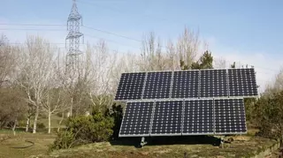 El Parque Forestal de Somosaguas de Pozuelo cuenta con varios paneles de placas fotovoltaicas