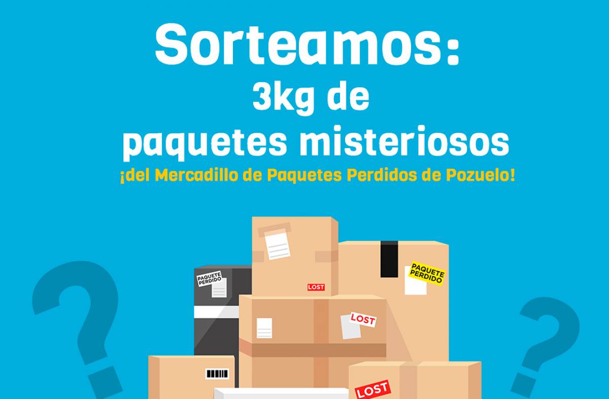InfoPozuelo sortea 3 kilos de paquetes perdidos: participa y descubre qué esconden