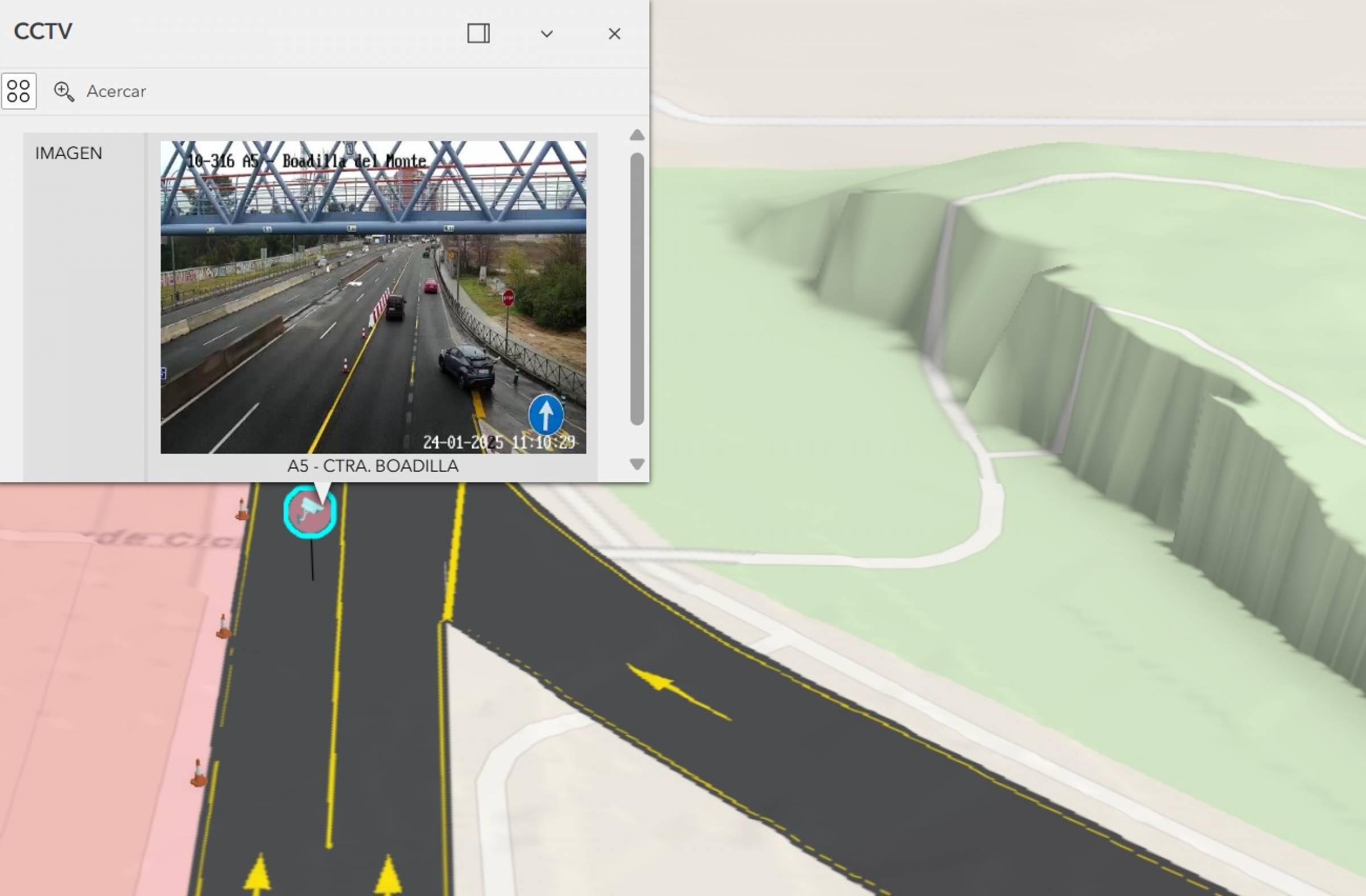 Obras de soterramiento de la A-5: activada una web con desvíos y cortes de tráfico en tiempo real