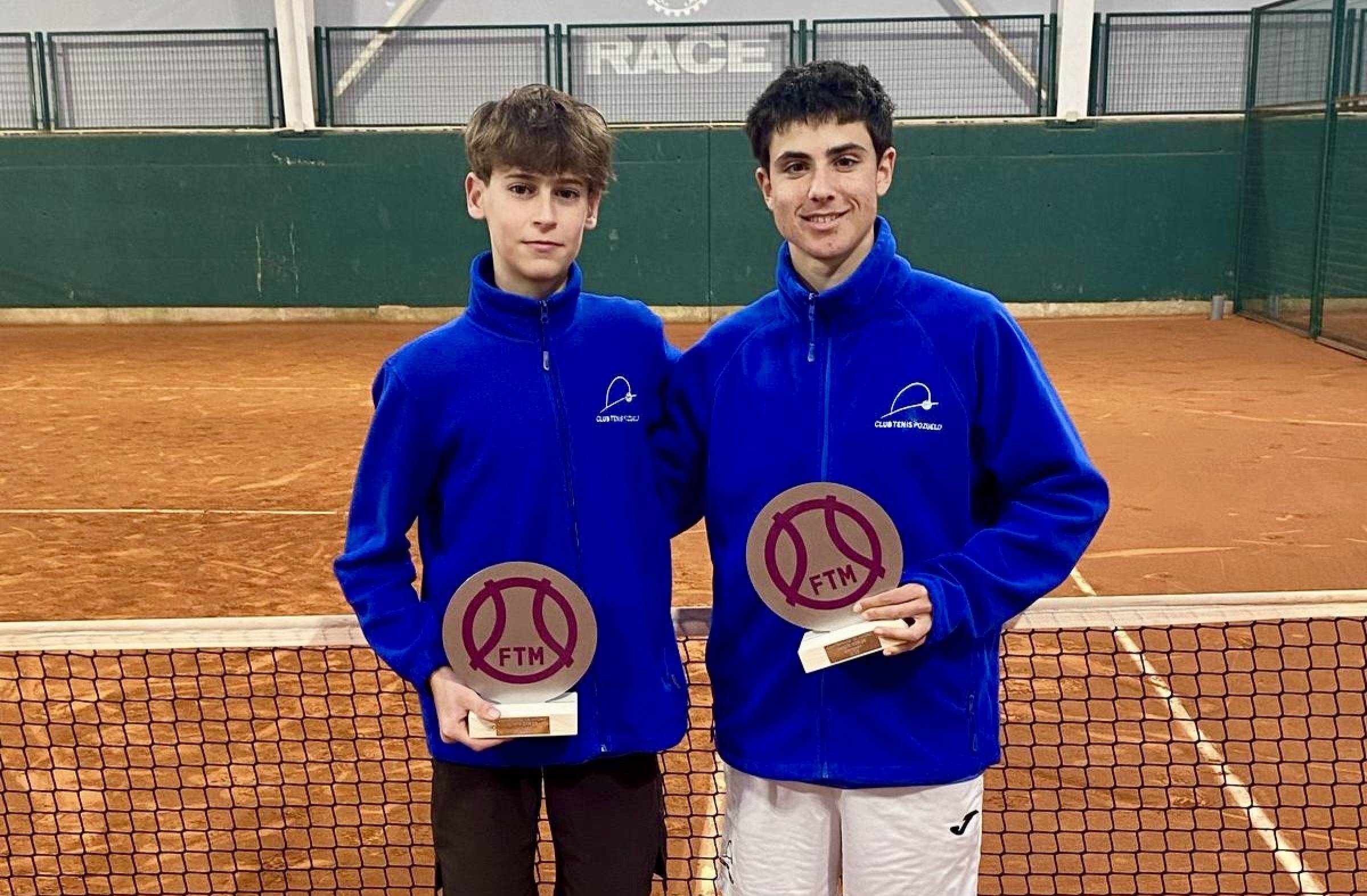 El Club de Tenis Pozuelo celebra el triunfo de Jorge López y Adri Ibáñez en el Campeonato de Madrid
