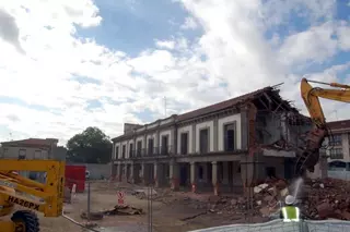 Demolida la antigua Casa Consistorial de Pozuelo