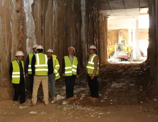Avanzado estado de las obras de Padre Vallet con la finalización de la excavación del Túnel de la c/ Sagunto