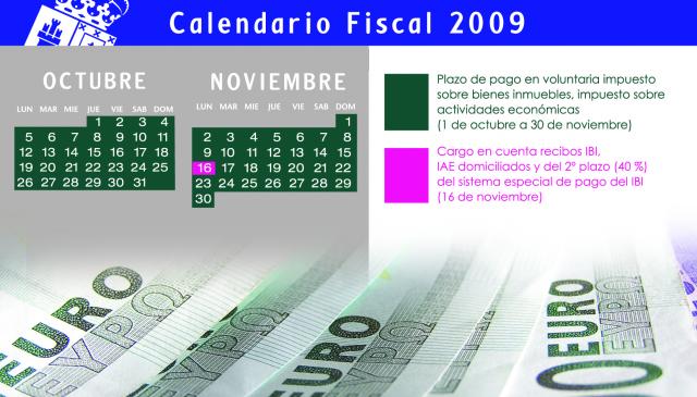 Abierto el plazo de pago voluntario del IBI y del IAE. Del 1 de octubre al 30 de noviembre.