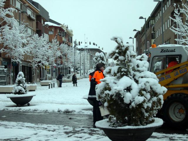 La nieve causa problemas en Pozuelo y toda la zona noroeste