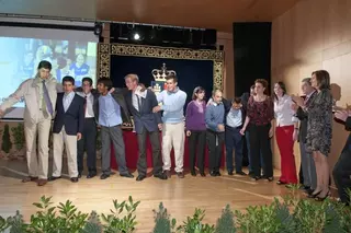 El equipo Estudiantes-Pozuelo recibe un premio en la Gala del Deporte