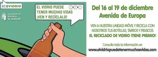 El vidrio puede tener muchas vidas, ¡recíclalo! 
