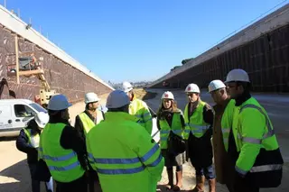 Visita a las obras del soterramiento de un tramo de la M- 503