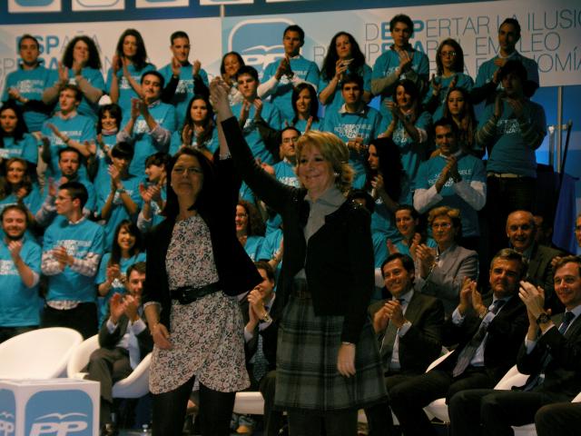 Esperanza Aguirre presenta a Paloma Adrados como candidata en Pozuelo de Alarcón