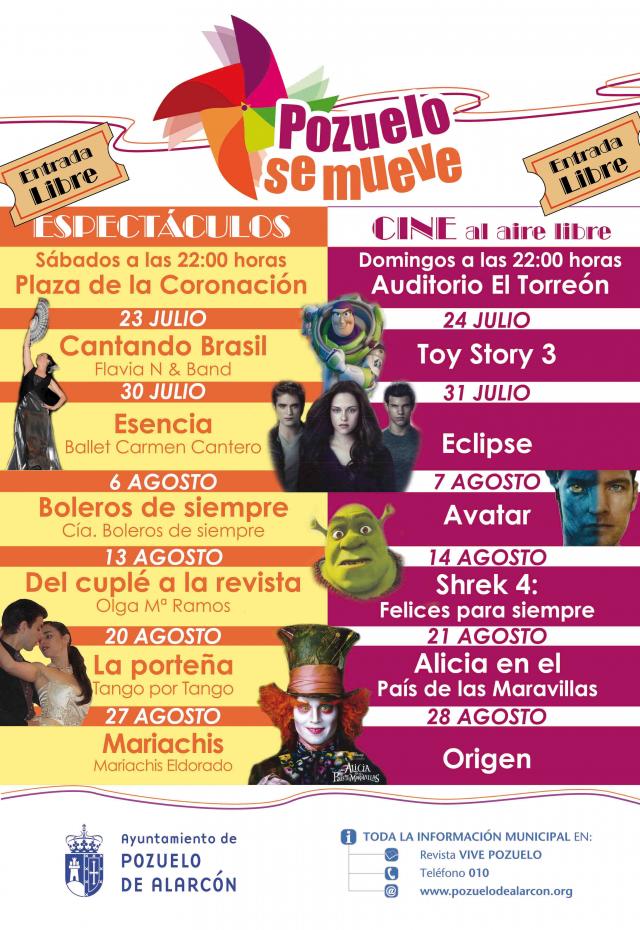 Actuación musical y cine al aire libre ocupan la Agenda cultural y de ocio para el fin de semana en Pozuelo de Alarcón
