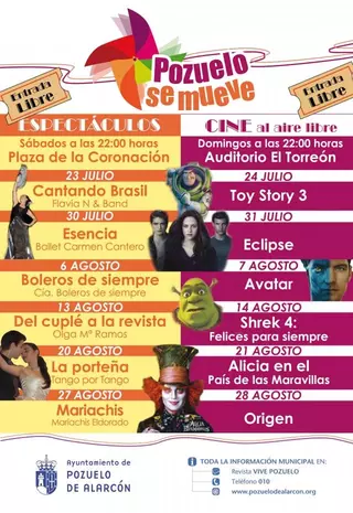 Actuación musical y cine al aire libre ocupan la Agenda cultural y de ocio para el fin de semana en Pozuelo de Alarcón
