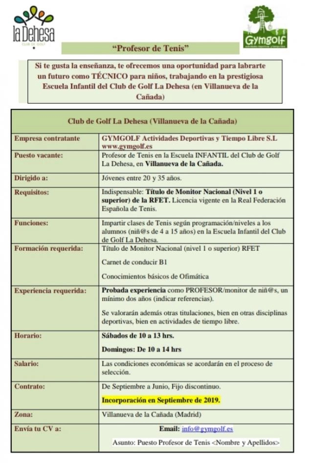 Buscamos un profesor/a titulad