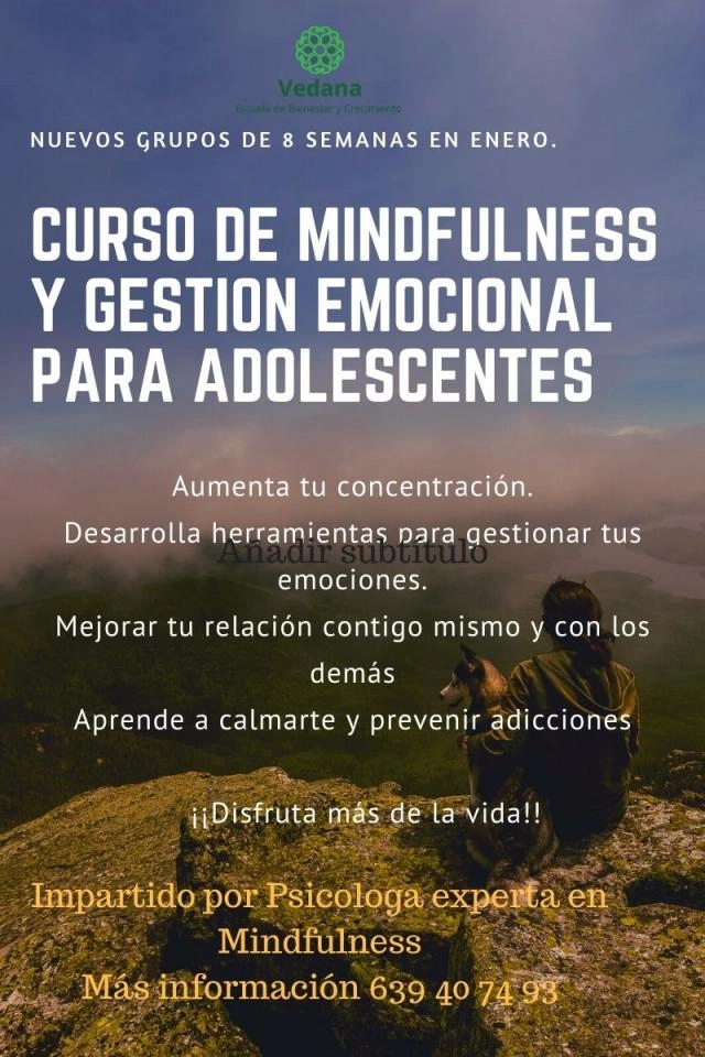 Curso  de Mindfulness  y gestión emocional de 8 semanas para adolescentes