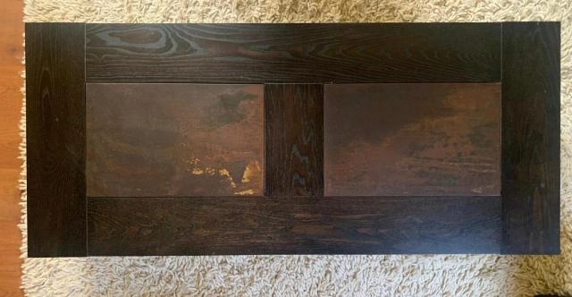 Vendo mesa de madera y forja e